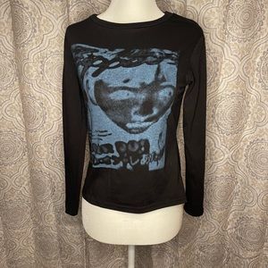 Zappo Black & Blue long sleeve tee